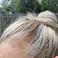 Blue Moon Salon - Yellow hair roots around my face