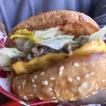 Stockton Smash Burger - Single Smash Burger with fries and drink - Burgers Near Me - Stockton, California