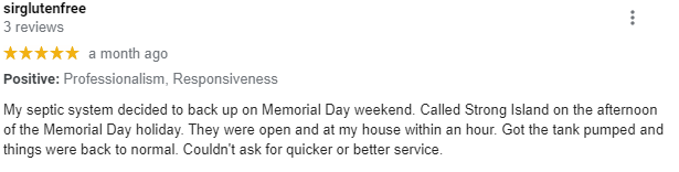 Slide of Strong Island Cesspool And Drain