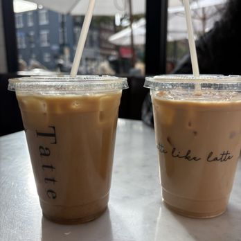 Tatte Bakery & Cafe | Old Town - Tahini Pumpkin Oatmilk Latte 12 oz - Breakfast & Brunch Near Me - Alexandria, Virginia