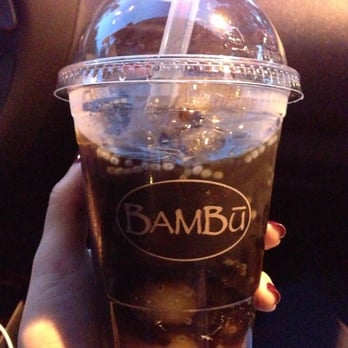 BAMBU - #8 longan & grass jelly and I added basil seed. - Juice Bars & Smoothies Near Me - San Francisco, California