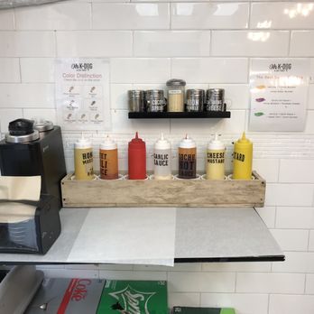 Oh K-Dog - Various options of sauce - Korean Near Me - New York, New York