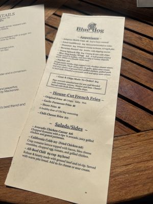 Menu photo 2 Blue Dog Beer Tavern Sherman Oaks, CA
