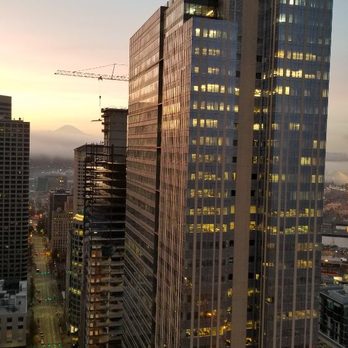 Cutting Edge Building Maintenance - High rise window cleaning. A look from the top. - Window Washing Near Me - Puyallup, Washington Cutting Edge Building Maintenance - High rise window cleaning. A look from the top. - Window Washing Near Me - Puyallup, Washington