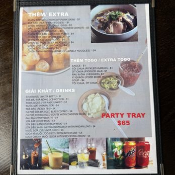 Hu Tieu De Nhat - Menu as of 6/14/25 - Vietnamese Near Me - Garden Grove, California