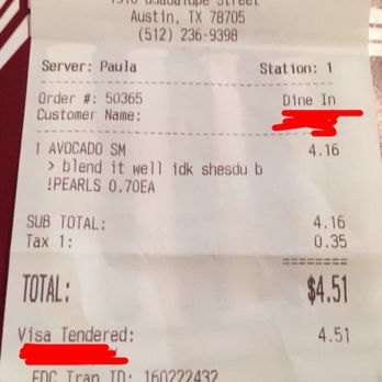 CoCo's Cafe - I'm disappointed to see an employee write such a rude comment on a customer's order saying "she's dumb". - Coffee & Tea Near Me - Austin, Texas CoCo's Cafe - I'm disappointed to see an employee write such a rude comment on a customer's order saying "she's dumb". - Coffee & Tea Near Me - Austin, Texas