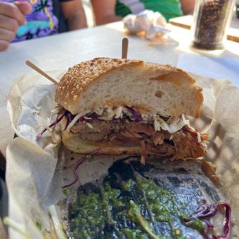 The Ravioli House - Pulled Pork Sandwich (or half of it)! - Delis Near Me - San Mateo, California