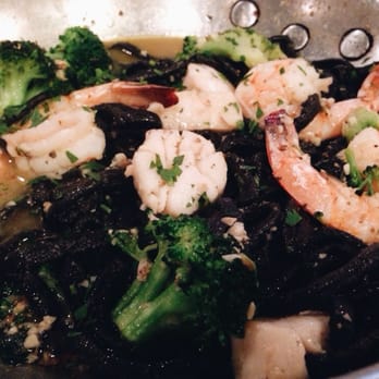 The Daily Catch - Shrimp and Scallop black ink pasta (white sauce) - Seafood Near Me - Brookline, Massachusetts The Daily Catch - Shrimp and Scallop black ink pasta (white sauce) - Seafood Near Me - Brookline, Massachusetts