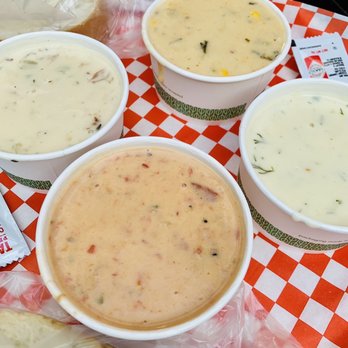 Pike Place Chowder - 4-Sampler Chowders - Seafood Near Me - Seattle, Washington Pike Place Chowder - 4-Sampler Chowders - Seafood Near Me - Seattle, Washington