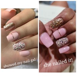 Nails recreated by Natalie from a picture I showed her. She's very precise in her nail design & artwork. Nails recreated by Natalie from a picture I showed her. She's very precise in her nail design & artwork.