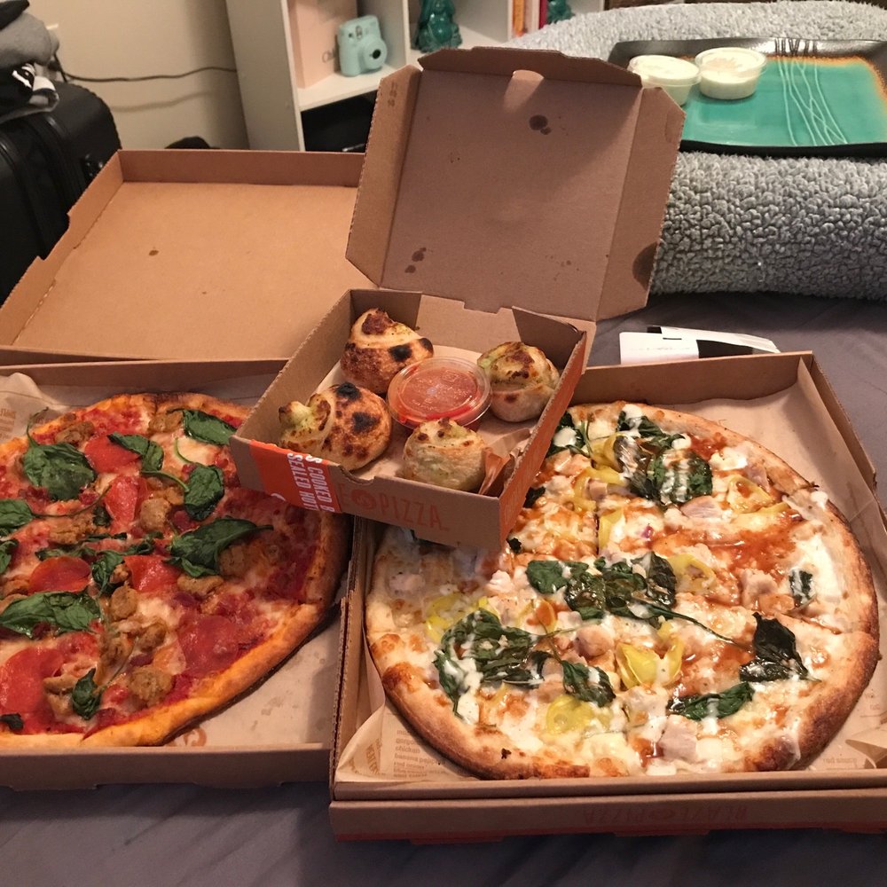 Blaze Pizza - Two BYO 11inch Pizzas Dough Knots - Salad Near Me - Lexington, Kentucky Blaze Pizza - Two BYO 11inch Pizzas Dough Knots - Salad Near Me - Lexington, Kentucky