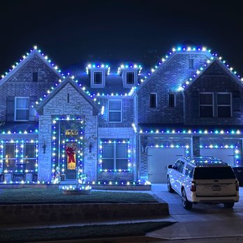 Elf Squad Holiday Lighting - This one has it all, full Griswold! This is our "Frozen" or "Winter Wonderland" pattern - Holiday Decorating Services Near Me - Burleson, Texas Elf Squad Holiday Lighting - This one has it all, full Griswold! This is our "Frozen" or "Winter Wonderland" pattern - Holiday Decorating Services Near Me - Burleson, Texas