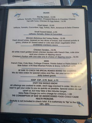 Menu photo 4 Minnie's Beach Cafe Holmes Beach, FL Menu photo 4 Minnie's Beach Cafe Holmes Beach, FL