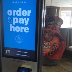 Touchscreens to place orders, but customers don't get used to them.