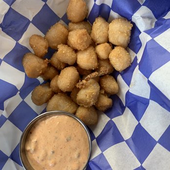 Blu Point Seafood Co - side of fried scallops (Oct 2019) they had an appetizer - Seafood Near Me - Staunton, Virginia