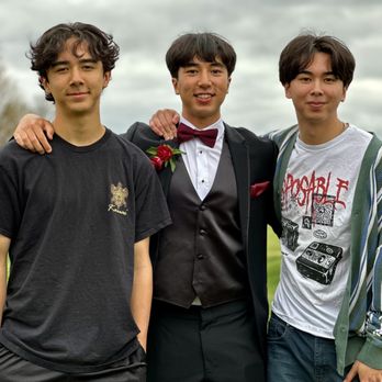Men's Wearhouse - Our son in his Men's Wearhouse tuxedo, posing with his brothers. - Men's Clothing Near Me - EDINA, Minnesota Men's Wearhouse - Our son in his Men's Wearhouse tuxedo, posing with his brothers. - Men's Clothing Near Me - EDINA, Minnesota