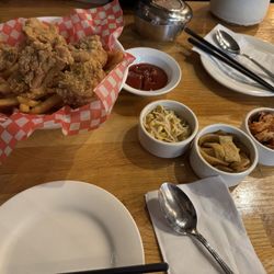 Banchan Korean Bistro - Fried Chicken with Fries and Banchon