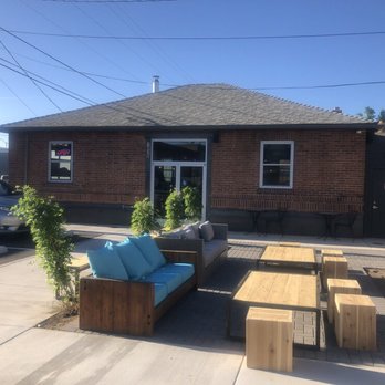 Coffeebar Roastery - This is the exterior, including some of the outdoor seating.  When you get to the address, take a sharp right down the dirt alley and voila! - Coffee Roasteries Near Me - Reno, Nevada
