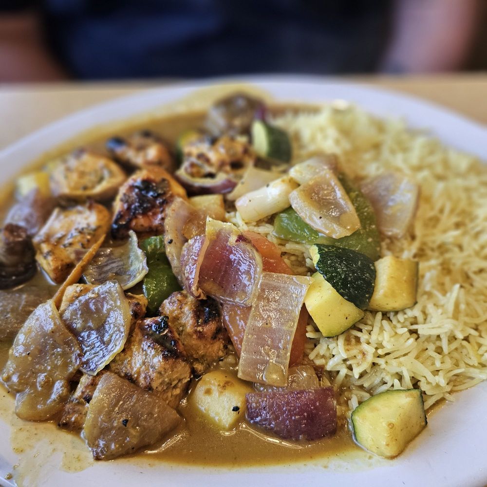 Food from Sam's Pita and Kabab