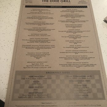 The Dixie Grill - Menu - Breakfast & Brunch Near Me - Wilmington, North Carolina The Dixie Grill - Menu - Breakfast & Brunch Near Me - Wilmington, North Carolina