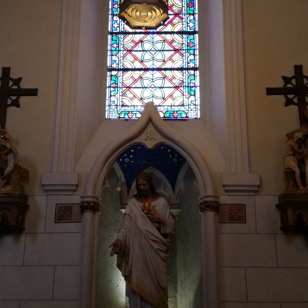 Loretto Chapel - Stained glass everywhere. - Churches Near Me - Santa Fe, New Mexico Loretto Chapel - Stained glass everywhere. - Churches Near Me - Santa Fe, New Mexico