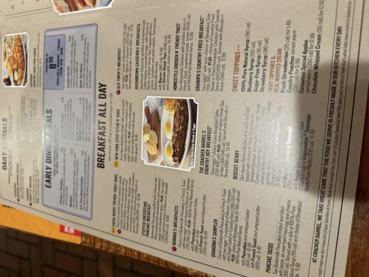 Menu photo 2 Cracker Barrel Old Country Store Wilson, NC Menu photo 2 Cracker Barrel Old Country Store Wilson, NC