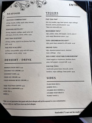 Menu photo 2 Thai Orchid Mission, KS