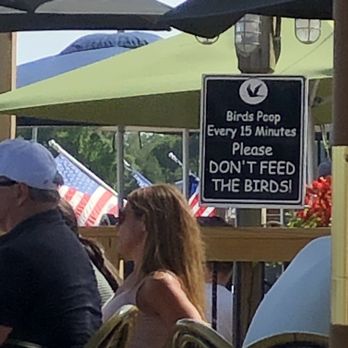 Dead Dog Saloon - The bird poop sign - Seafood Near Me - Murrells Inlet, South Carolina