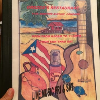 Orozco's - The menu at Orozco's. - Puerto Rican Near Me - San Juan, Puerto Rico