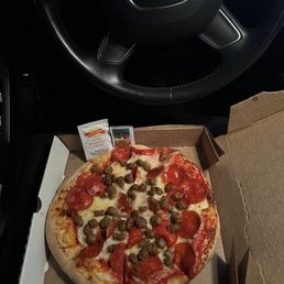 Pepperoni,sausage pizza