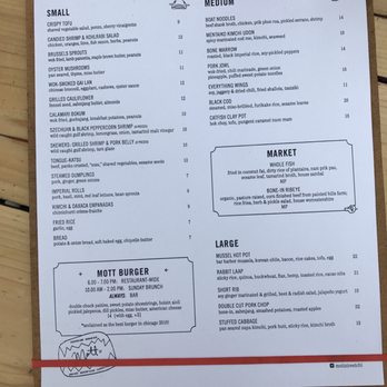 Mott St - Menu - Asian Fusion Near Me - Chicago, Illinois Mott St - Menu - Asian Fusion Near Me - Chicago, Illinois