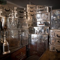 Gargoyles - A wonderful collection of polished vintage aluminum trunks.
