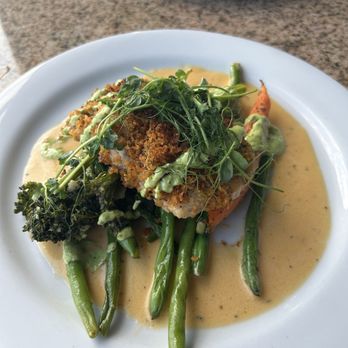 Marina Cafe - Pan seared Andouille crusted Louisiana redfish - Seafood Near Me - Destin, Florida