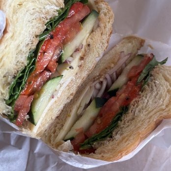 Crema Coffee Roasting - Veggie sandwich on croissant - Coffee Roasteries Near Me - San Jose, California Crema Coffee Roasting - Veggie sandwich on croissant - Coffee Roasteries Near Me - San Jose, California