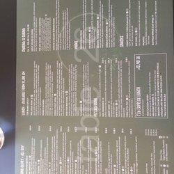 Table 26 - Menu