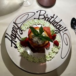 Special poundcake dessert.
