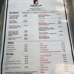 Menu May, 2024