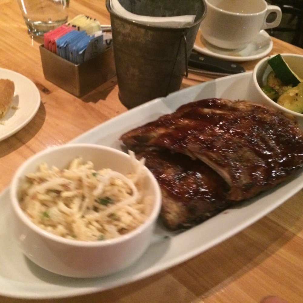 Black Oak Grill - Baby back ribs. Would not order again. Meat was dry and tough. - American Near Me - Branson, Missouri