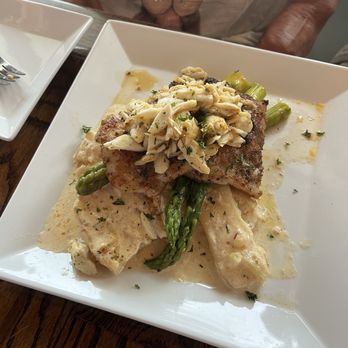 BLVD Seafood - Grouper with lump crab - New American Near Me - Galveston, Texas BLVD Seafood - Grouper with lump crab - New American Near Me - Galveston, Texas