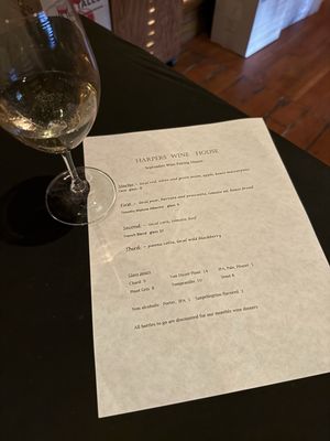 Menu photo 1 Harpers Wine House Brownsville, OR Menu photo 1 Harpers Wine House Brownsville, OR