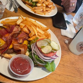 Locksmith Bar - Locksmith Burger w/bacon & Classic Fries - New American Near Me - New York, New York Locksmith Bar - Locksmith Burger w/bacon & Classic Fries - New American Near Me - New York, New York