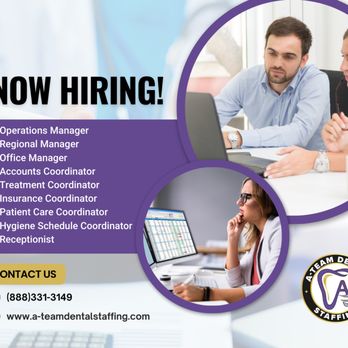 A-Team Dental Staffing - Are you a Front Office Dental Professional ? Join our A-Team Professionals by registering: https://a-teamdentalstaffing.zohorecruit.com/jobs - Employment Agencies Near Me - Modesto, California A-Team Dental Staffing - Are you a Front Office Dental Professional ? Join our A-Team Professionals by registering: https://a-teamdentalstaffing.zohorecruit.com/jobs - Employment Agencies Near Me - Modesto, California