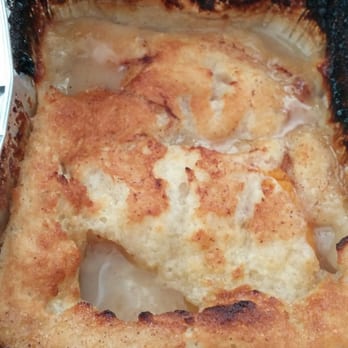 The Crabby Shack - Peach cobbler to end the meal right. Not too sweet not too cinnamon-ny just the right balance of peach, crust, and sauce. - Seafood Near Me - Brooklyn, New York The Crabby Shack - Peach cobbler to end the meal right. Not too sweet not too cinnamon-ny just the right balance of peach, crust, and sauce. - Seafood Near Me - Brooklyn, New York
