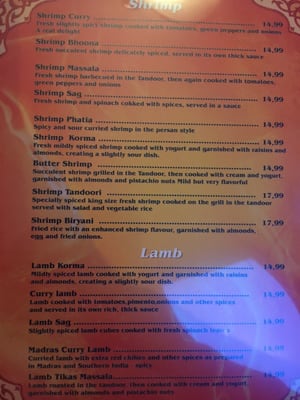 Menu photo 5 Saveurs de l'Inde Quebec City, QC Menu photo 5 Saveurs de l'Inde Quebec City, QC