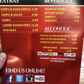 California Burrito - Menu - Mexican Near Me - Hudson, New Hampshire