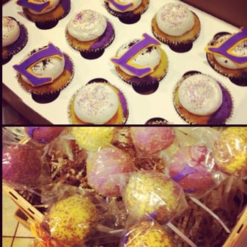 Sugar Faced Bay Area - Laker cupcakes and came pops! - Desserts Near Me Sugar Faced Bay Area - Laker cupcakes and came pops! - Desserts Near Me