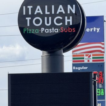 Italian Touch Pizza - Road sign - Italian Near Me - Woodstock, Virginia
