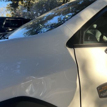 True Craft Paintless Dent Repair - the damage before photo. - Body Shops Near Me - Boerne, Texas True Craft Paintless Dent Repair - the damage before photo. - Body Shops Near Me - Boerne, Texas