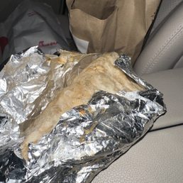 How I received my burrito.