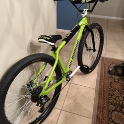 Riverbend Bikes, Boards and Bites - Sick velvet seat and pads, white spokes, bmx technology at its best.